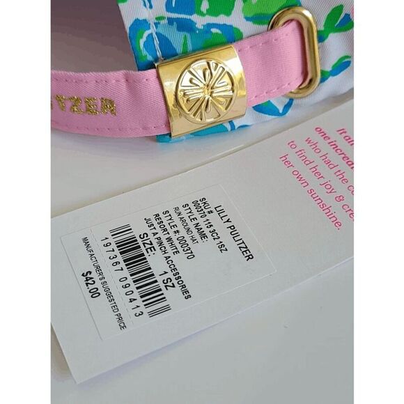 ☀🌴🏌 NWT LILLY PULITZER Women’s Run Around Hat Resort White Print - Picture 8 of 10